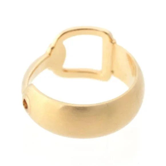 Gucci Horsebit Scarf Ring Gold Plated Vintage - Picture 6 of 10